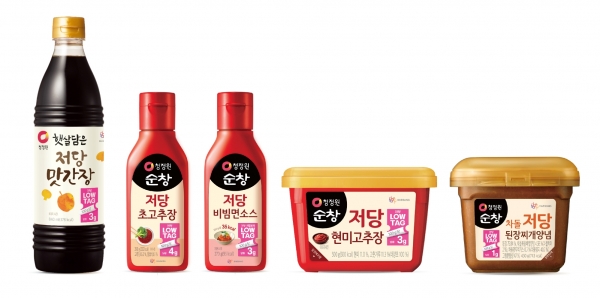저당·저칼로리 신제품 5종. [사진=대상]