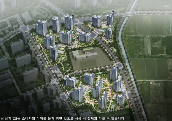 해링턴 플레이스 풍무 조감도 [사진=효성중공업]