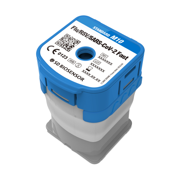 ▲ 에스디바이오센서, 25분 내 호흡기 3종 동시 확진 가능한 M10 현장분자진단 카트리지 유럽 CE-IVDR NPT 인증 획득