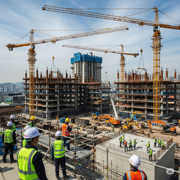 AI를 활용해 제작한 건설채용 관련 이미지[사진=건설워커]