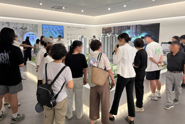 천안 아이파크 시티 2단지 견본주택[사진=HDC현대산업개발]