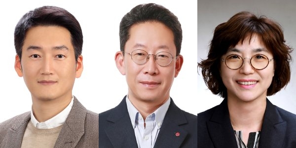 ▲ 권용현 LG유플러스 부사장(왼쪽부터), 양효석 부사장, 여명희 부사장.