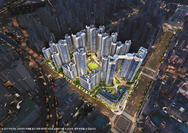 롯데건설 ‘잠실 르엘’ 단지 전체 조감도. [사진 = 롯데건설]