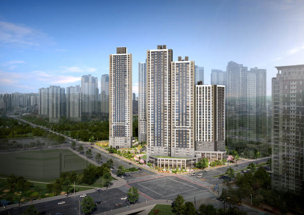 DL이앤씨 ‘e편한세상 동탄역 어반원’ 단지 투시도 [사진 = DL이앤씨]