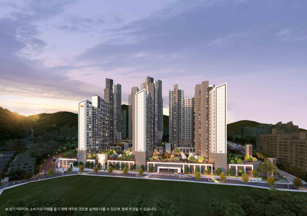 e편한세상 센텀 하이베뉴 투시도 [사진=DL이앤씨]