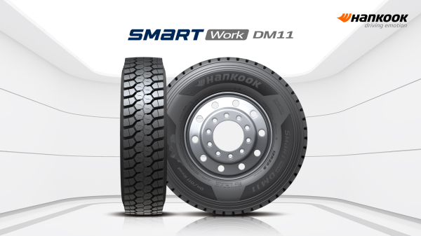 한국타이어의 프리미엄 덤프트럭용 타이어 '스마트워크 DM11' [사진=한국타이어앤테크놀로지]