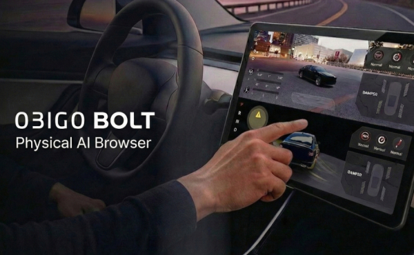 오비고 볼트(OBIGO BOLT) 피지컬 AI 브라우저 구동 예시 화면 [사진=오비고]