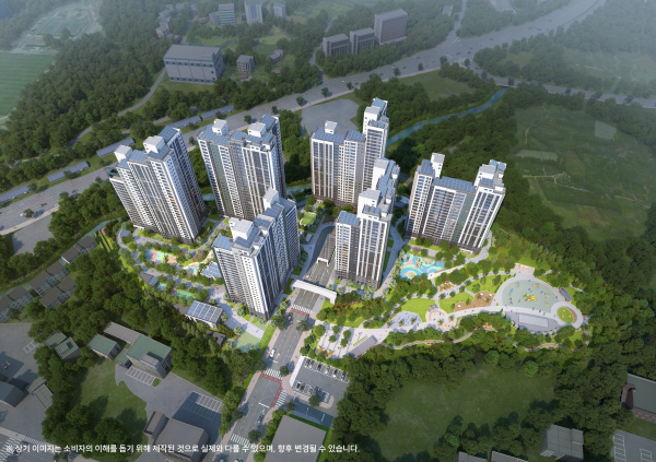 용인 푸르지오 원클러스터파크 조감도 [사진=대우건설]