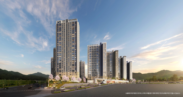 북오산자이 리버블시티 투시도 [사진=]