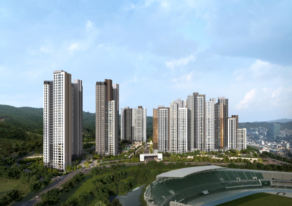 ‘두산위브더제니스 구미’ 투시도 [사진=두산건설]