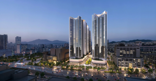 상동역 롯데캐슬 투시도. [사진=롯데건설]