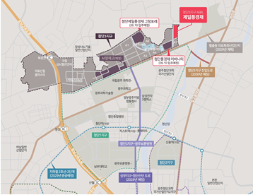 첨단3지구 광역도. [사진=호반건설]