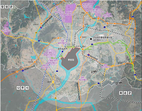 호남권 반도체 첨단 국가산업단지 위치도. [사진=LH]