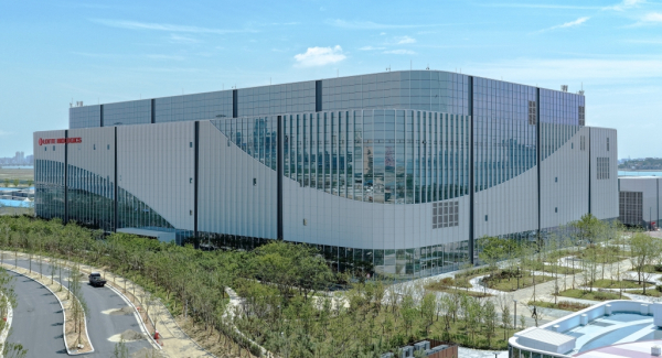 ▲롯데바이오로직스 송도 바이오 캠퍼스 제1공장 전경