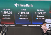 하나은행 딜링룸.
